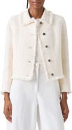 Akris punto Fringe Cotton Blend Tweed Jacket