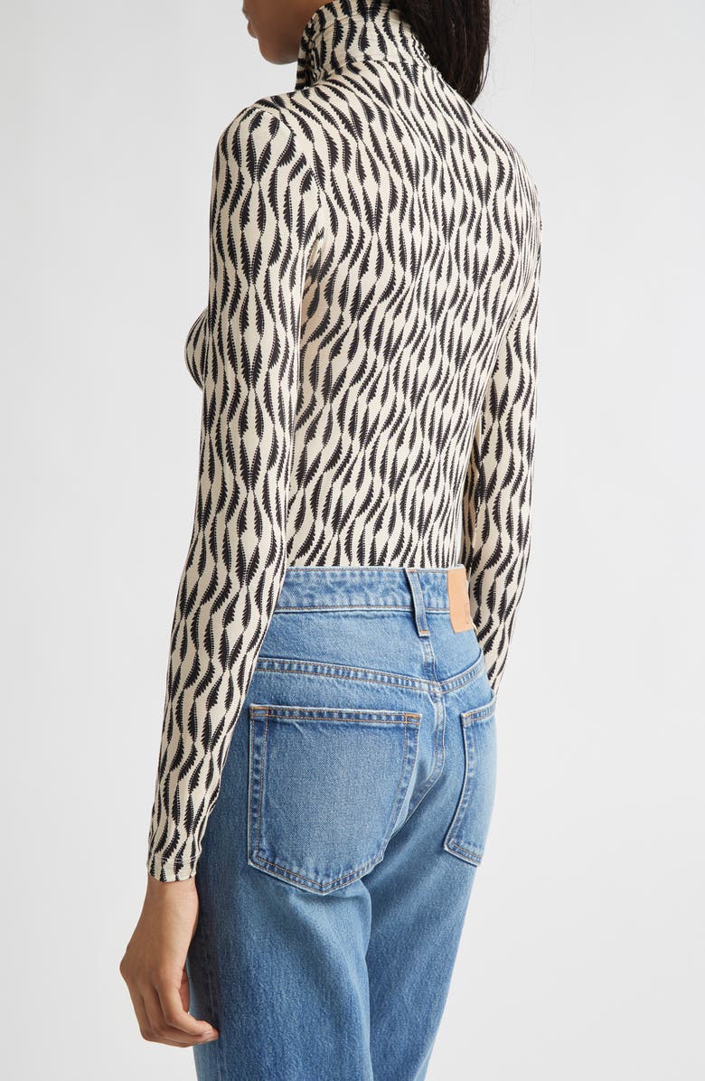 Ulla Johnson Aurelia Funnel Neck Jersey Top, Alternate, color, Silhouette