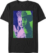 Wicked: For Good Men's Wicked For Good Glinda and Elphaba Tonal Poster  Graphic T-Shirt