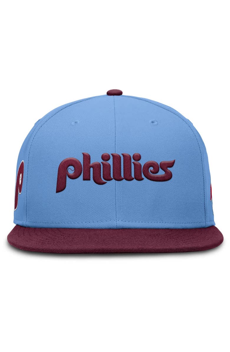 Nike Men's Nike Light Blue Philadelphia Phillies True Performance Fitted Hat, Alternate, color,