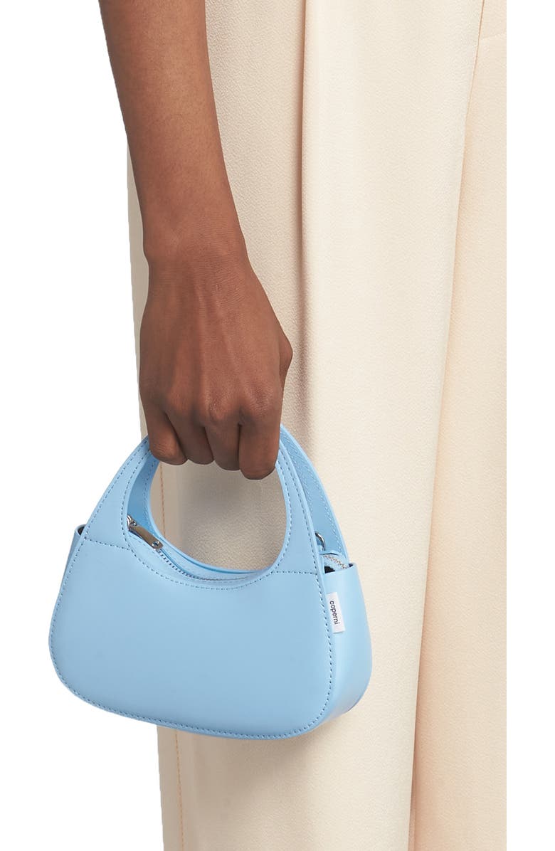 Coperni Micro Swipe Baguette Leather Top Handle Bag, Alternate, color,