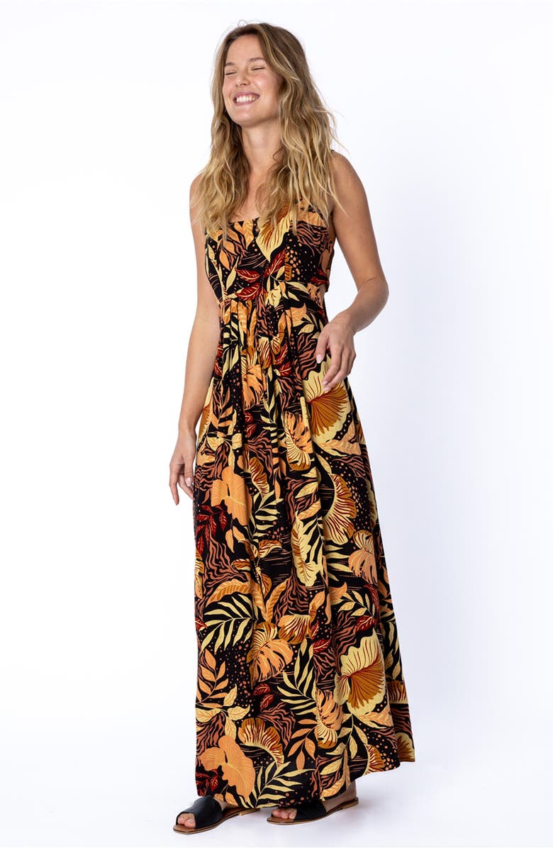 Amuse Society Fascination Woven Tank Dress, Alternate, color, Black