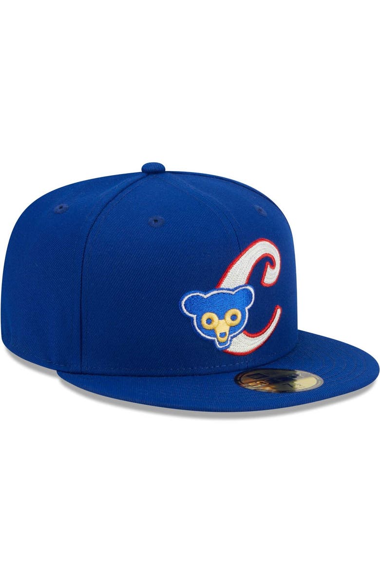New Era Men's New Era Royal Chicago Cubs Duo Logo 59FIFTY Fitted Hat, Alternate, color,