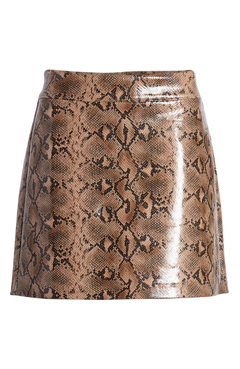 BLANKNYC Faux Leather Miniskirt, Alternate, color, 