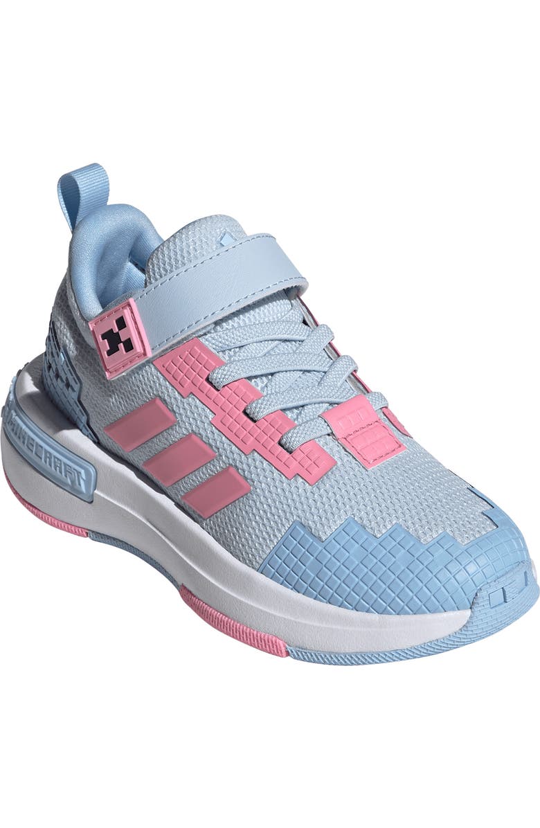 adidas x Minecraft<sup>®</sup> Kids' Pro Sneaker, Main, color, Crystal Sky/ Pink/ Glow Blue