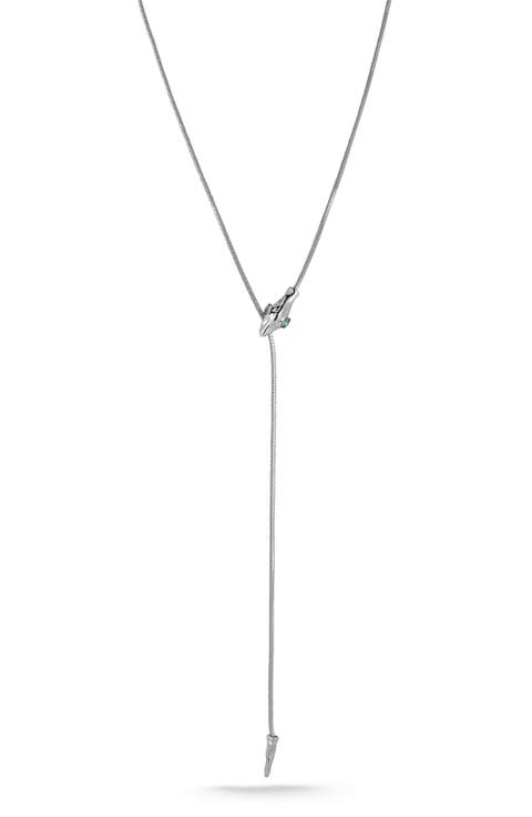 Cubic Zirconia Snake Y-Necklace