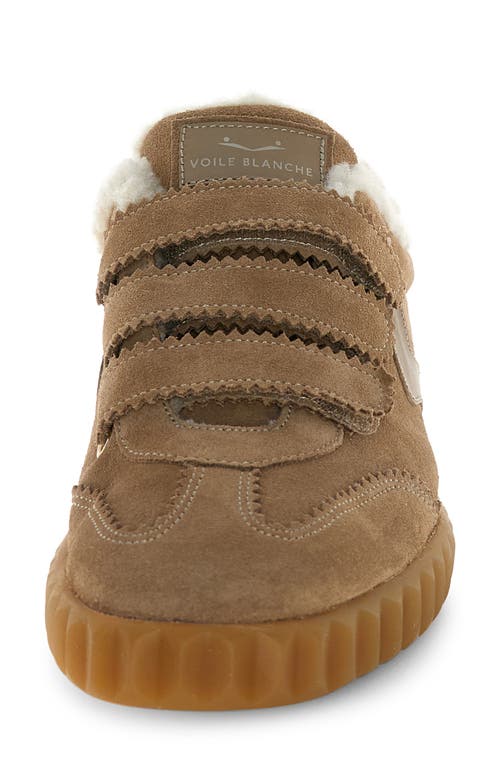 Voile Blanche Ines Faux Shearling Sneaker In Brown