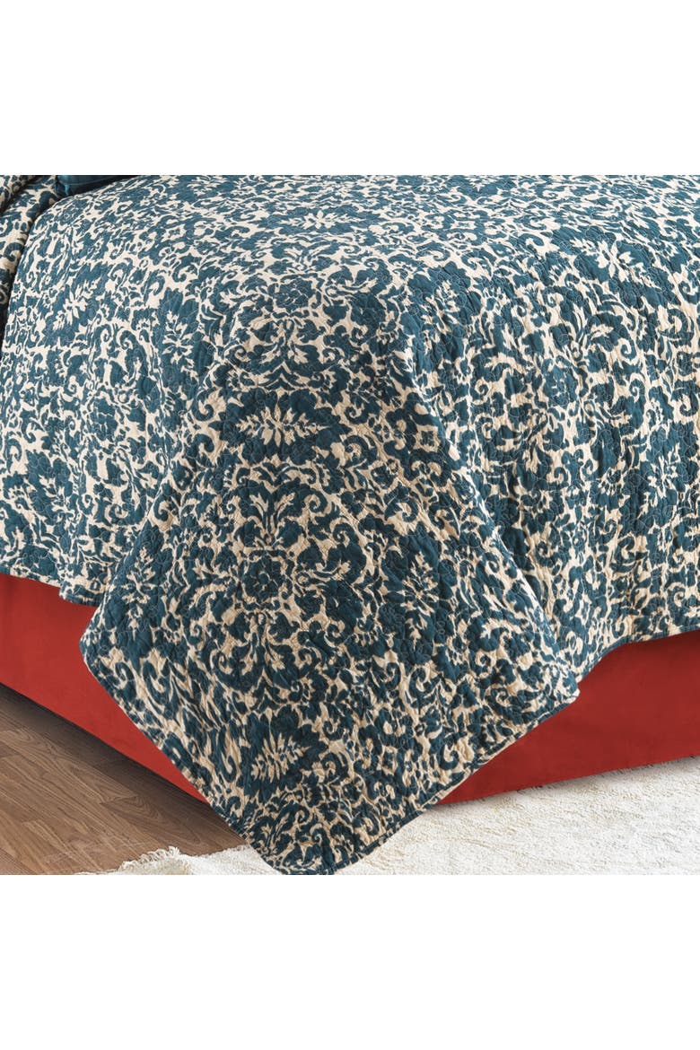 Madison Adriatic Cotton Quilt Set  - Reversible and Machine Washable, Alternate, color, Blue