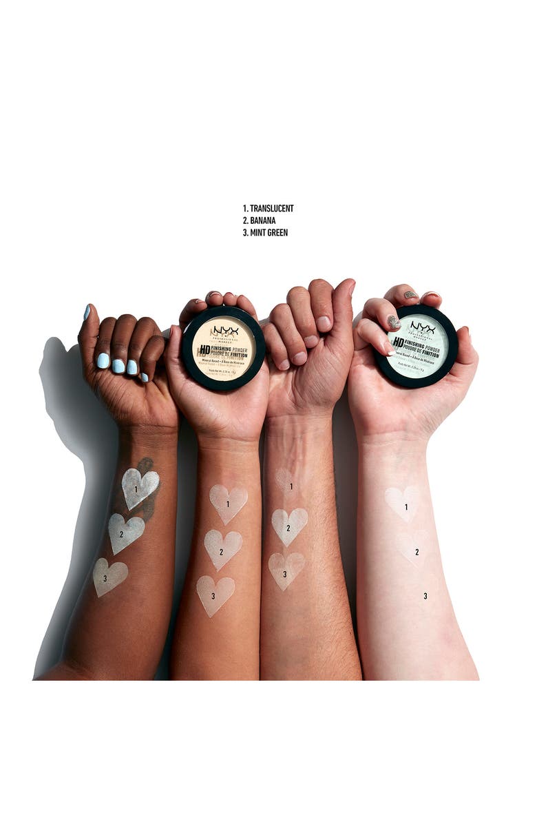 NYX PROFESSIONAL MAKEUP HD Finishing Powder Pressed Setting Powder - Translucent, Alternate, color, 
