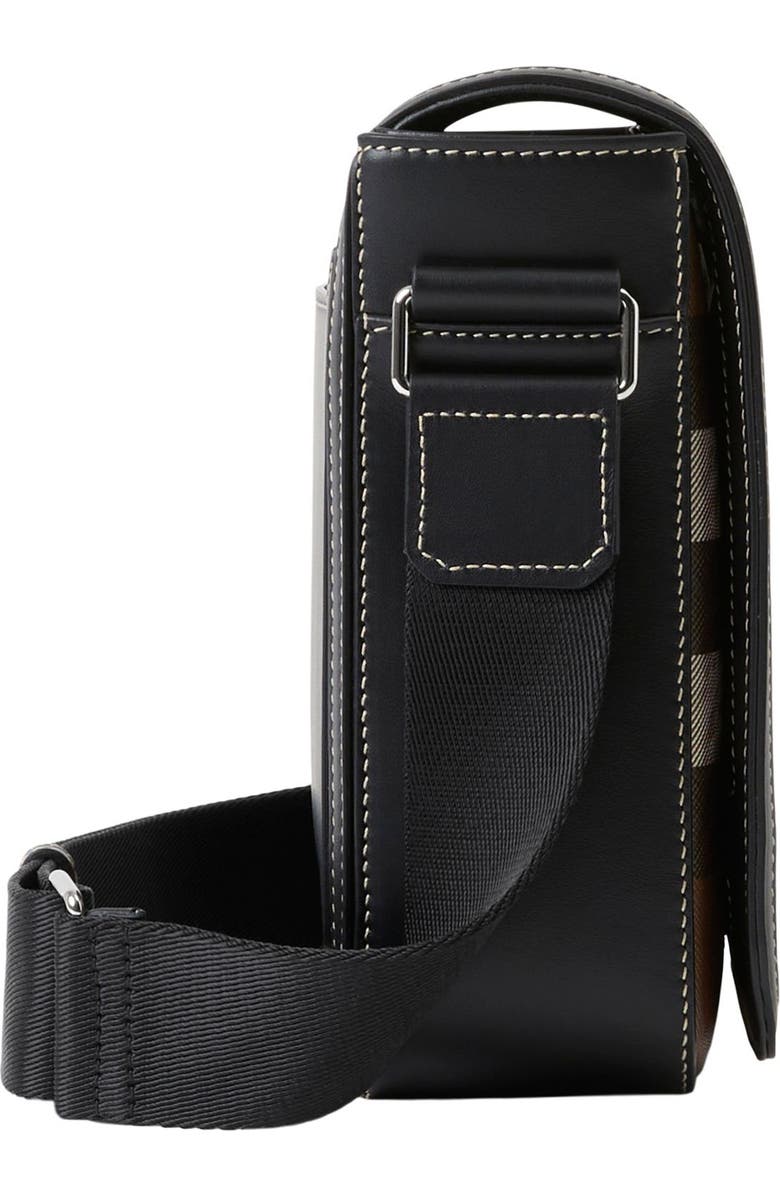 Burberry Small Alfred Check Coated Canvas Crossbody Bag, Alternate, color,