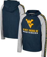 COLOSSEUM Youth Colosseum Navy West Virginia Mountaineers Ned Raglan Long Sleeve Hooded T-Shirt