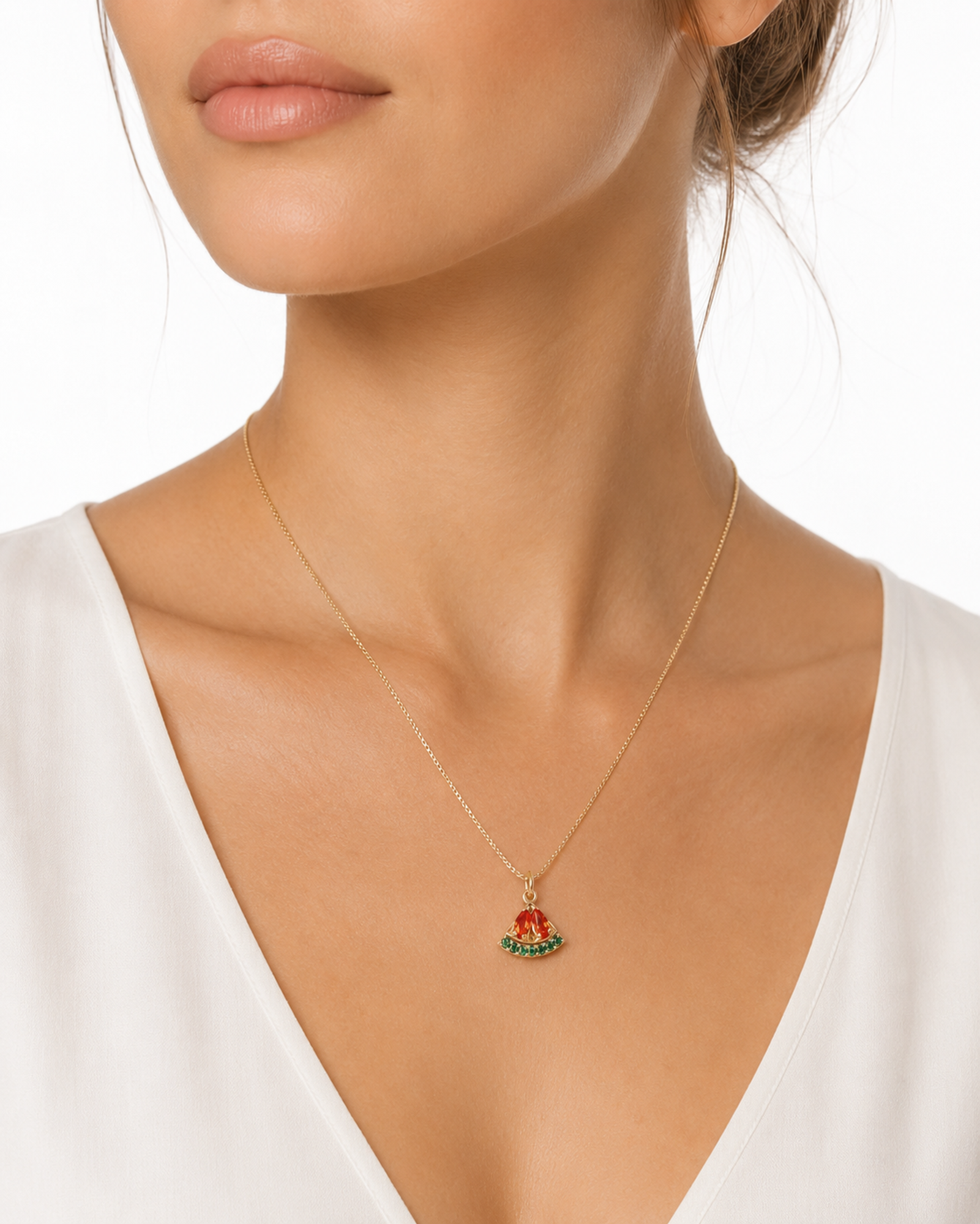 Ivy & Pearl Co. The Qalqilya Watermelon Necklace (Women) | Nordstrom