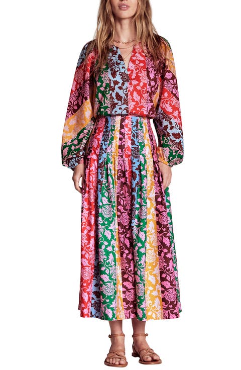 Valentina Cotton Poplin Midi Skirt