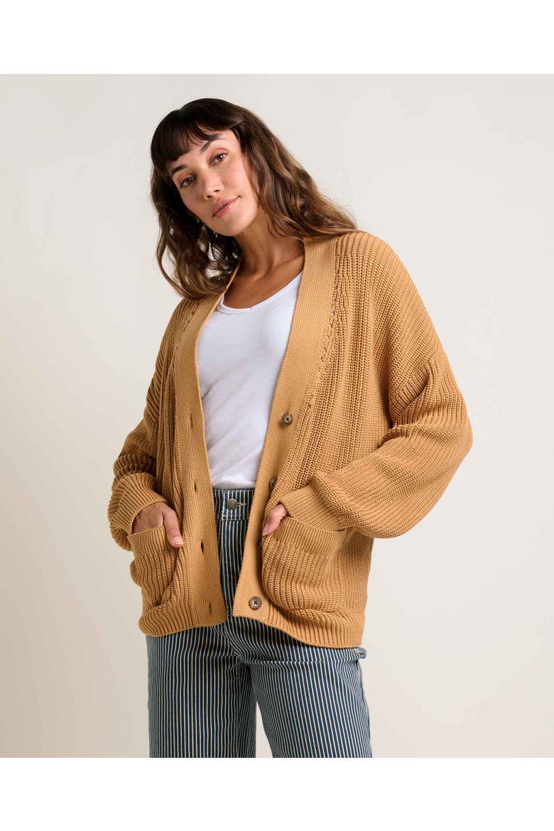 Bianca Shaker Cardigan, Main, color, Camel