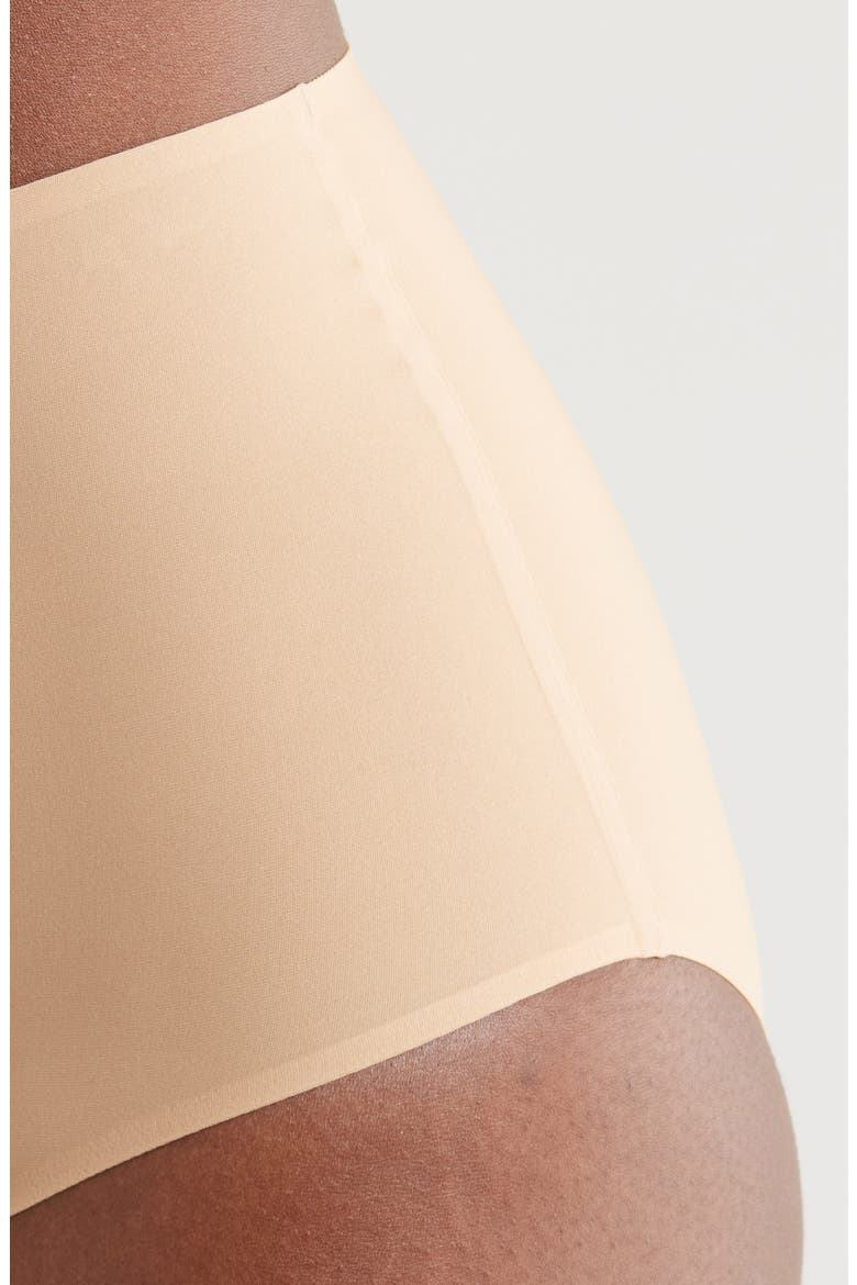 DreamSeam High Waist Shortie Briefs, Alternate, color, LATTE