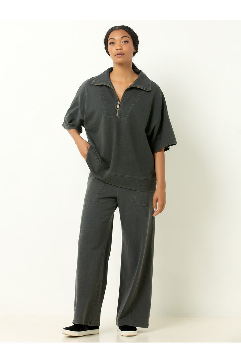 Oversized Wide Leg Pant, Alternate, color, Faded Black