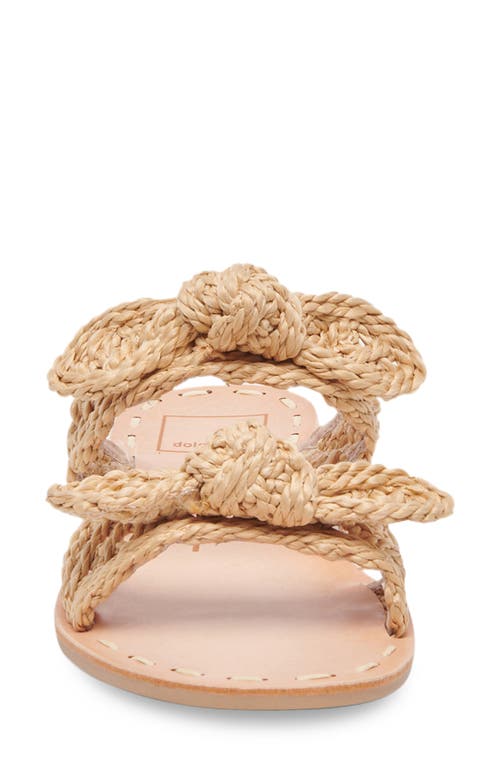 Dolce Vita Dinah Slide Sandal In Lt Natural Raffia