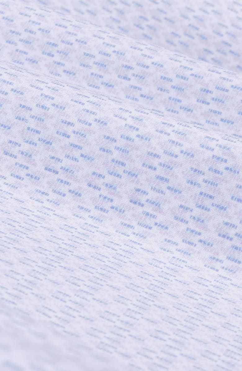 Bugatchi Jimmy OoohCotton<sup>®</sup> Dash Print Button-Up Shirt, Alternate, color, Air Blue