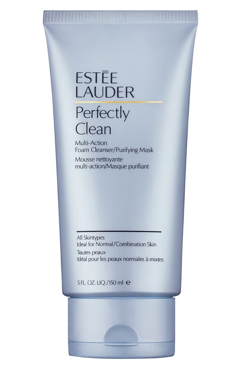 Estée Lauder Perfectly Clean Multi-Action Foaming Cleanser & Purifying Face Mask, Main, color, 
