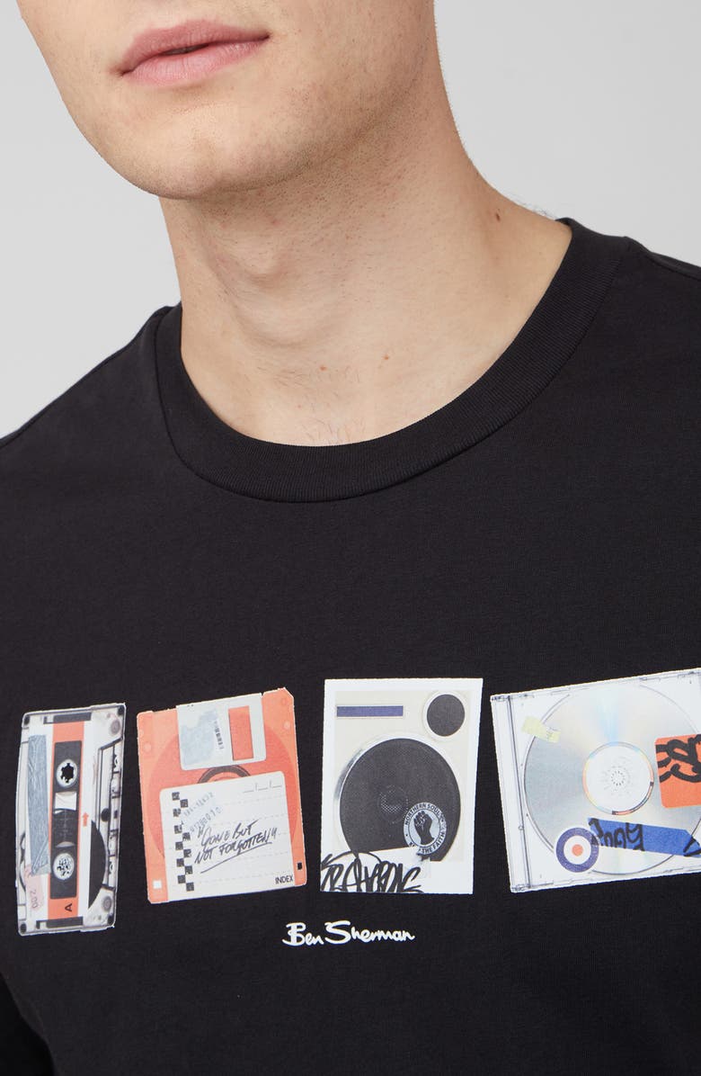 Ben Sherman Retro Media Organic Cotton Graphic Tee, Alternate, color, 