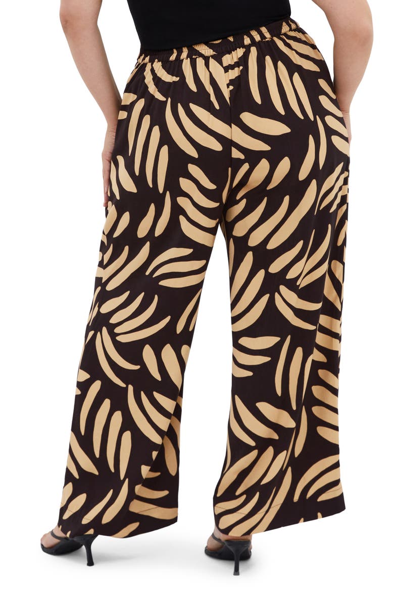 Aspyn Straight Leg Pants, Alternate, color, BLK/ TAUPE