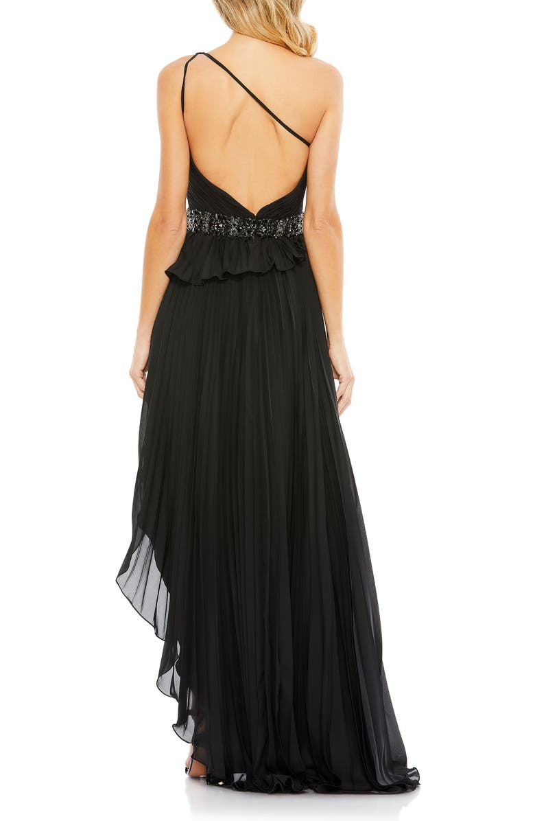 Mac Duggal Embellished Gown with Strappy Open Back & Asymmetrical Ruffle Hem, Alternate, color, 
