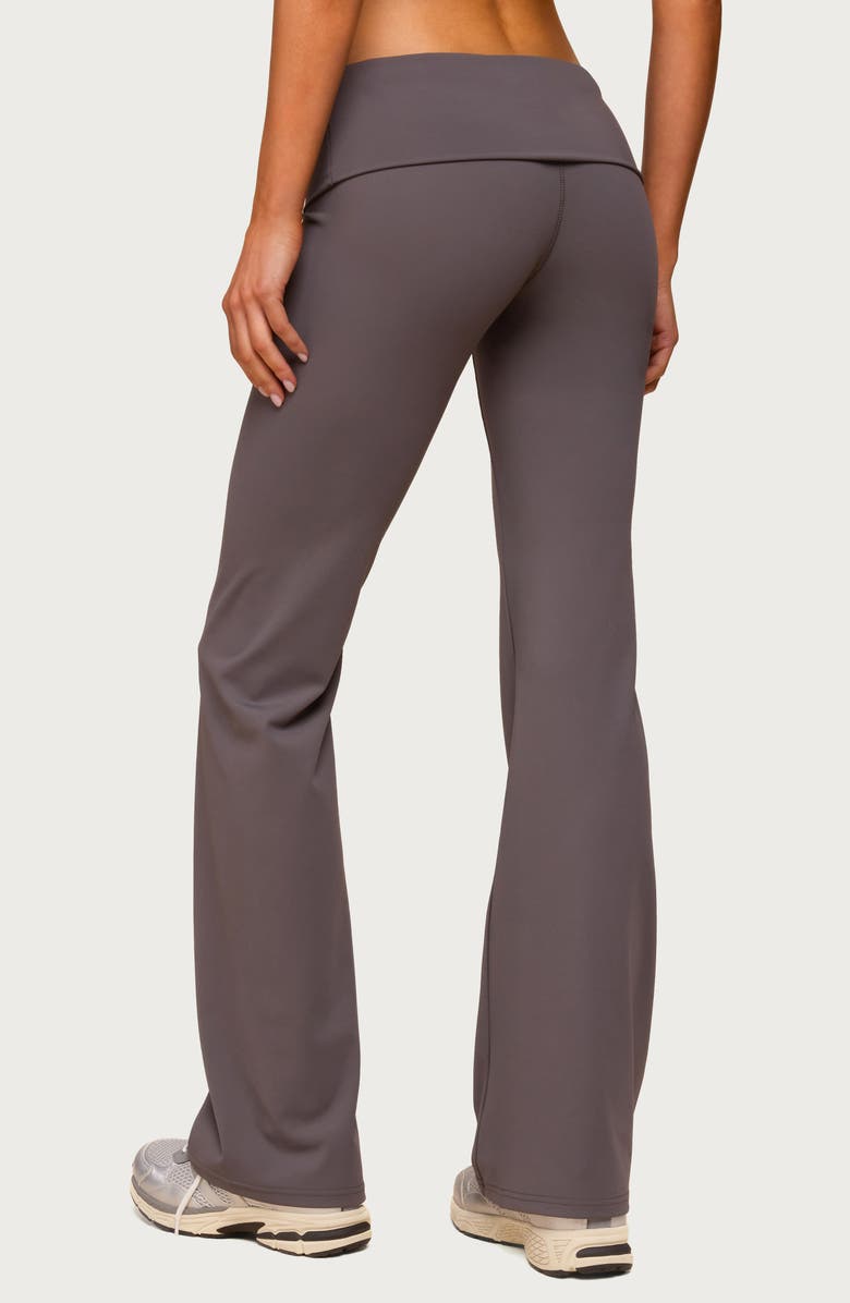 EDIKTED Oriane Foldover Flare Leggings, Alternate, color,