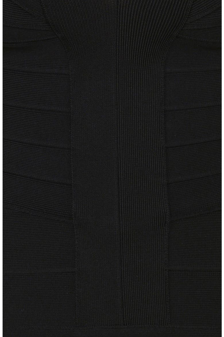 The Icon Bandage Top, Alternate, color, BLACK