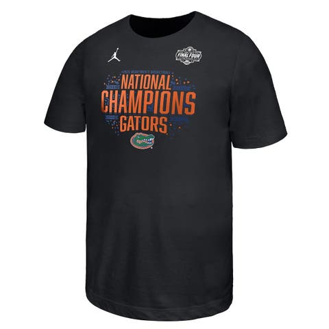 Youth Jordan Brand  Black Florida Gators 2025 NCAA Men's Basketball National Champions Locker Room T-Shirt