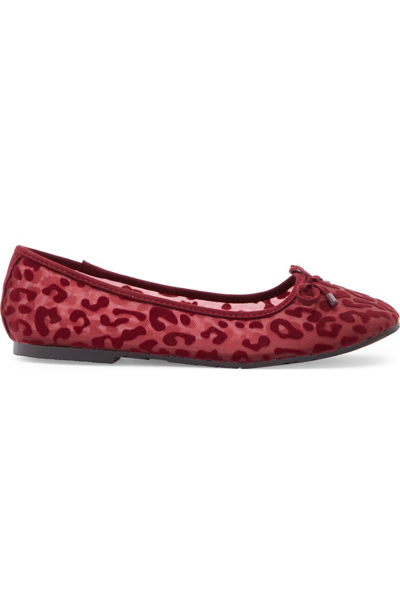 Reaction Kenneth Cole Elstree Ballet Flat, Alternate, color, Red Leopard Mesh