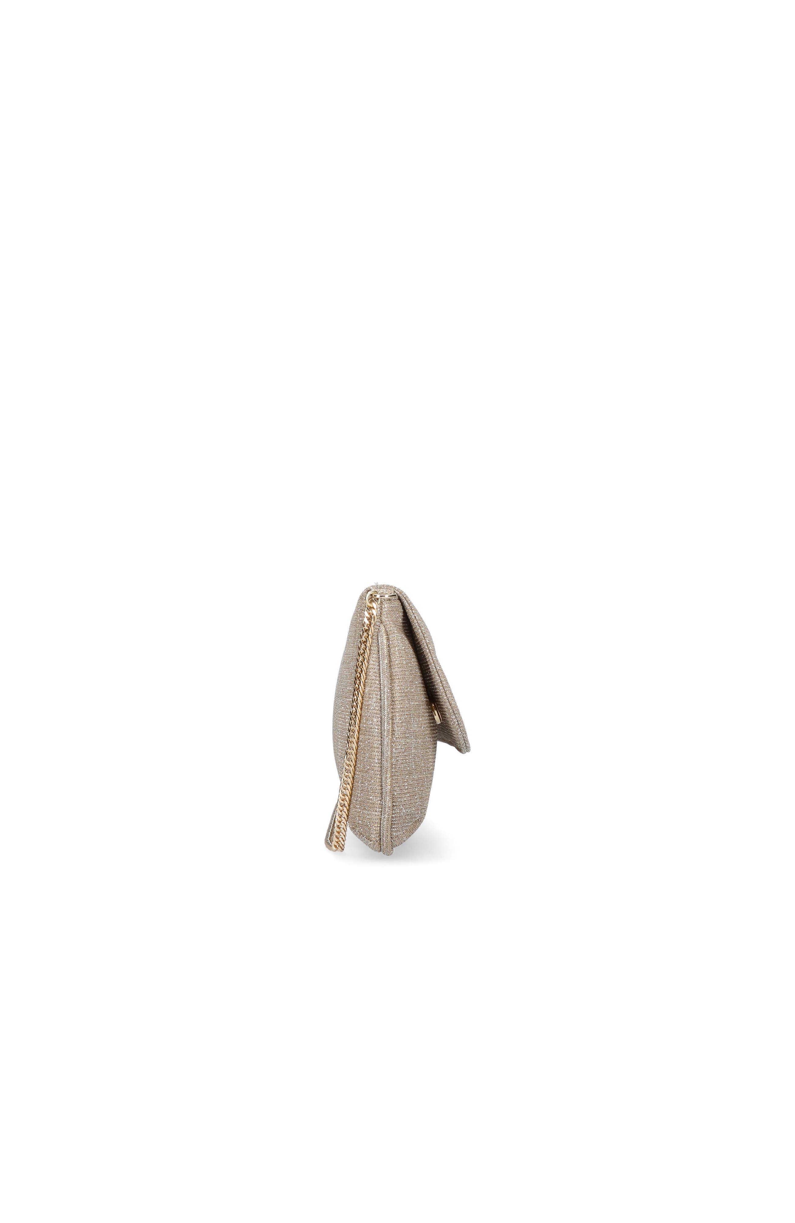 MASCARO Medium Clutch With Cross Body Chain Strap, Alternate, color, Champagne Gold