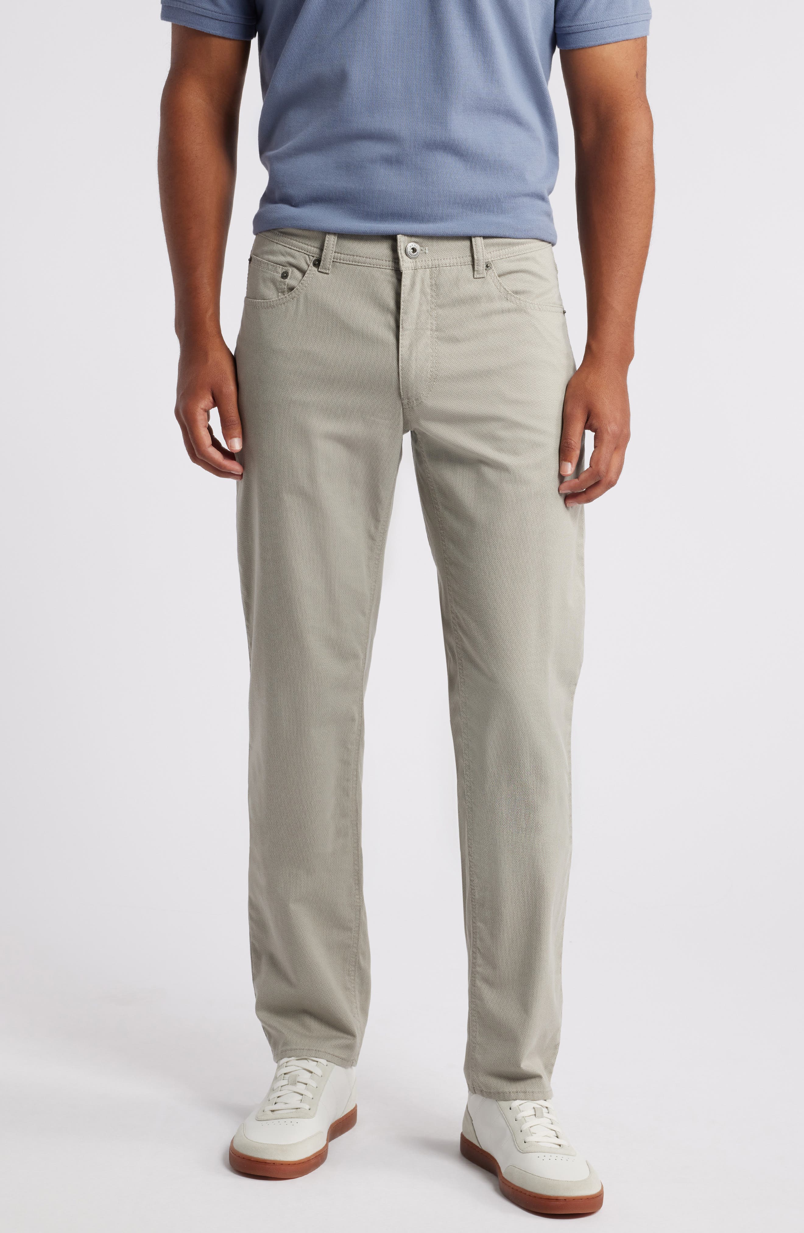 Brax Cooper Regular Fit Stretch Pants in Beige 