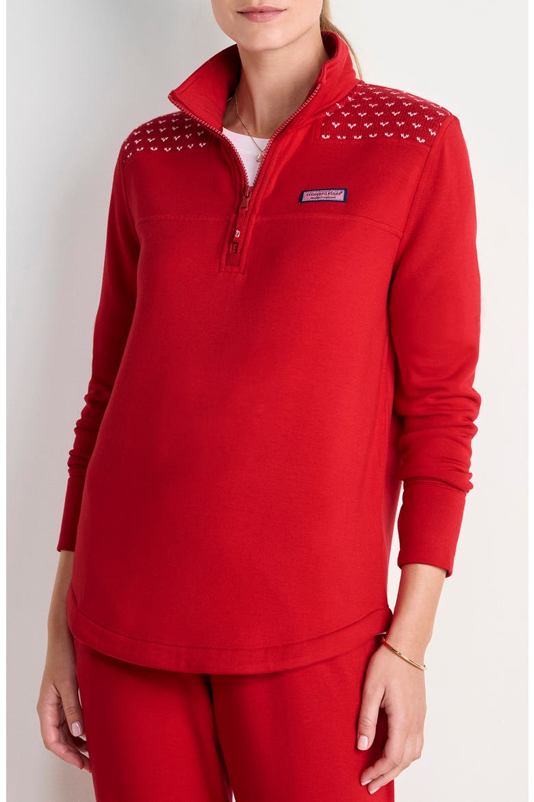Dreamcloth® Relaxed Shep Shirt, Main, color, RED VELVET
