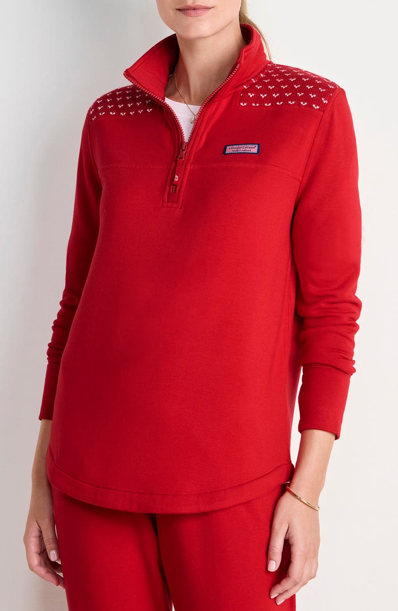 vineyard vines Dreamcloth<sup>®</sup> Relaxed Shep Shirt, Main, color, Red Velvet