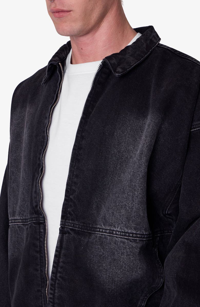 mnml Denim Chore Coat, Alternate, color, Washed Black