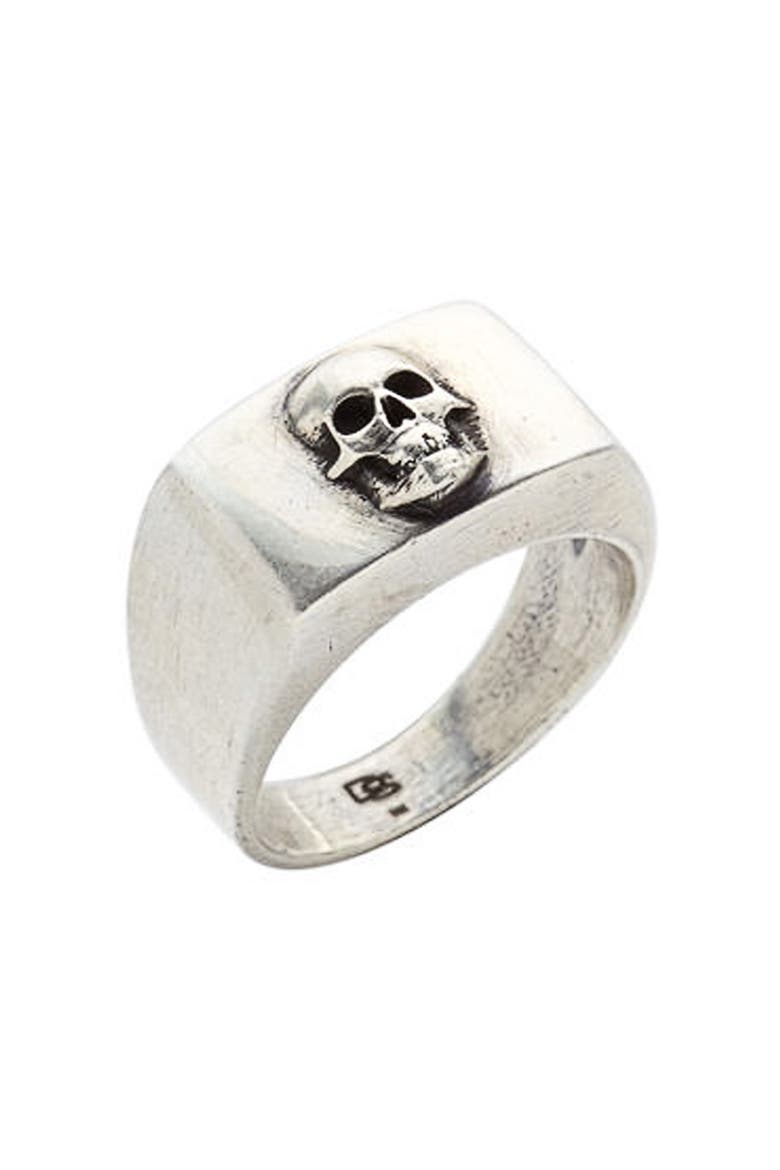 Skull Ring, Main, color, SILVER