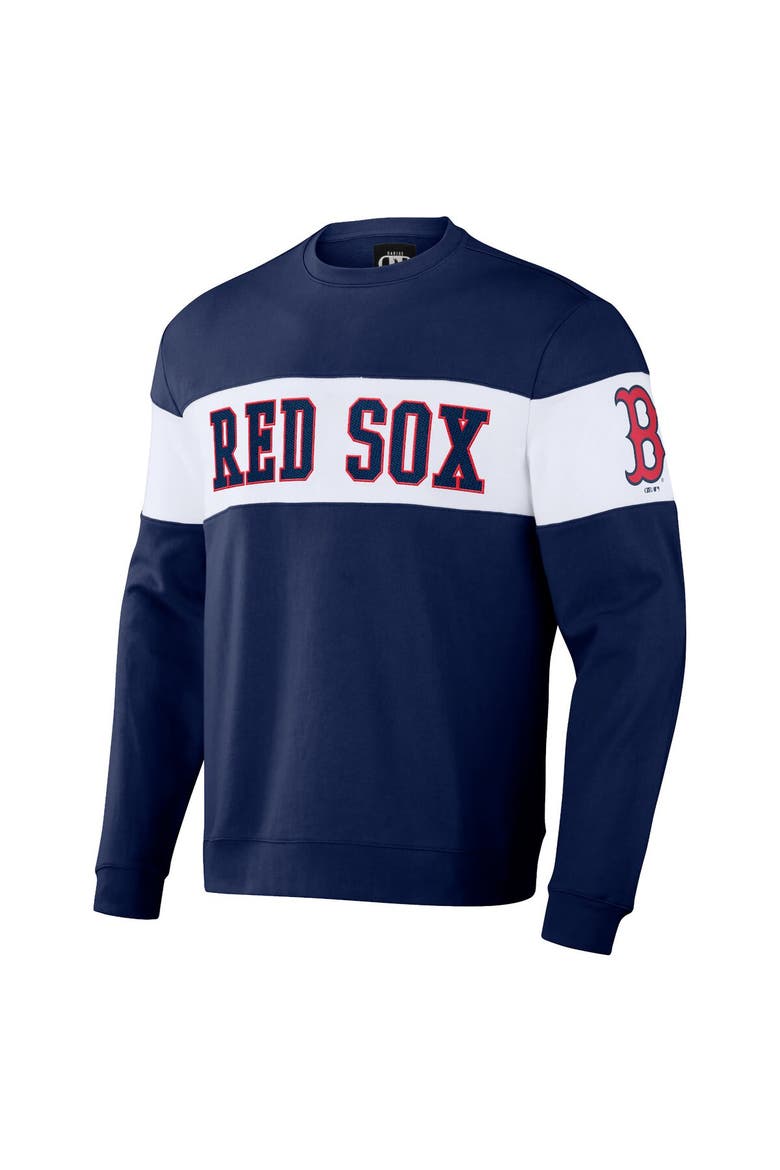 Men's Darius Rucker Collection by Fanatics Navy Boston Red Sox Stripe Pullover Sweatshirt, Alternate, color, Navy