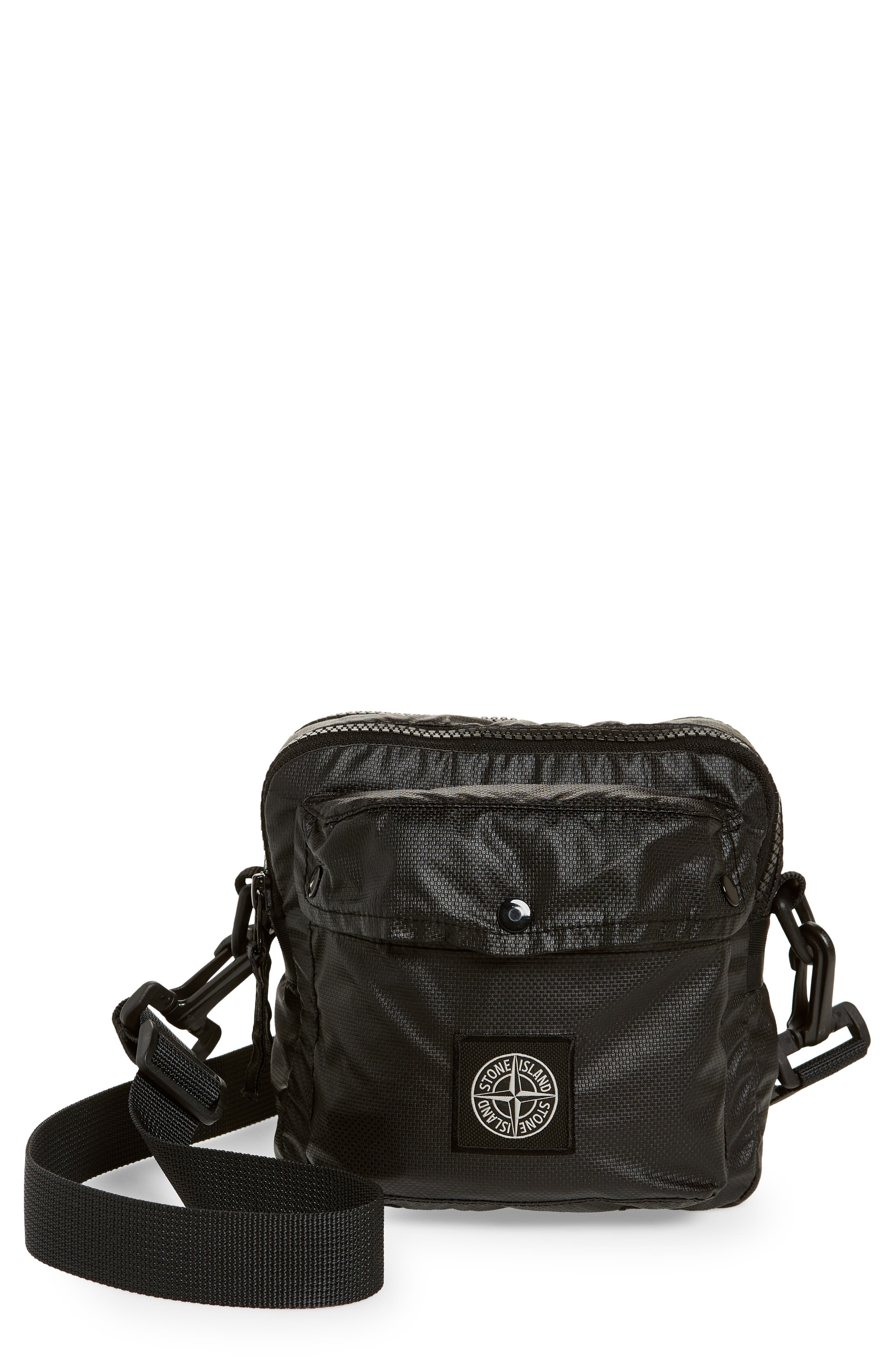 Stone Island Coated Cotton Belt Bag, Main, color, 