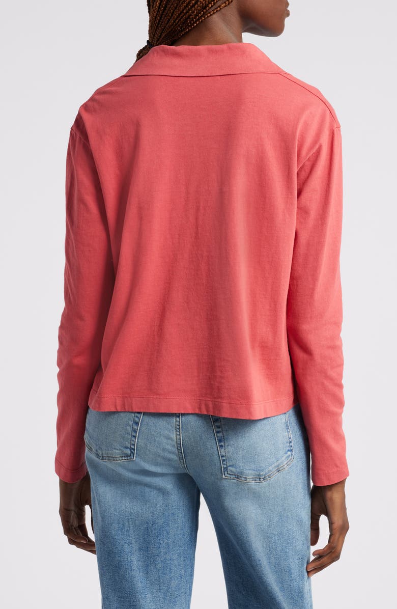 Wyeth Penelope Button-Up Top, Alternate, color, Cayenne