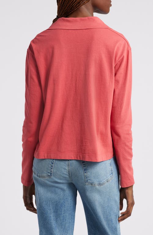 Wyeth Penelope Button-up Top In Cayenne
