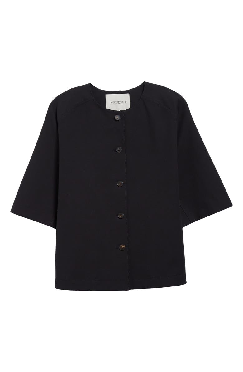 Lafayette 148 New York Stretch Twill Shirt Jacket, Alternate, color,