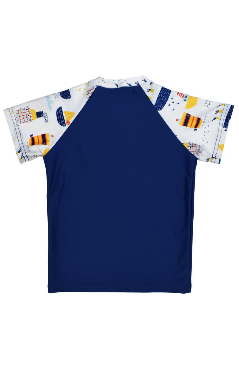 Splash About Kids Short Sleeve Rashguard, Alternate, color, Tug Boat's