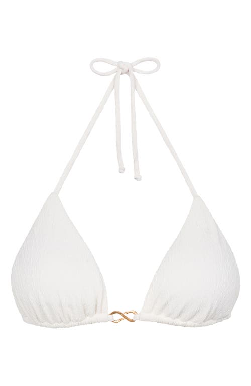 Vix Paula Hermanny Solaro Triangle Bikini Top In White