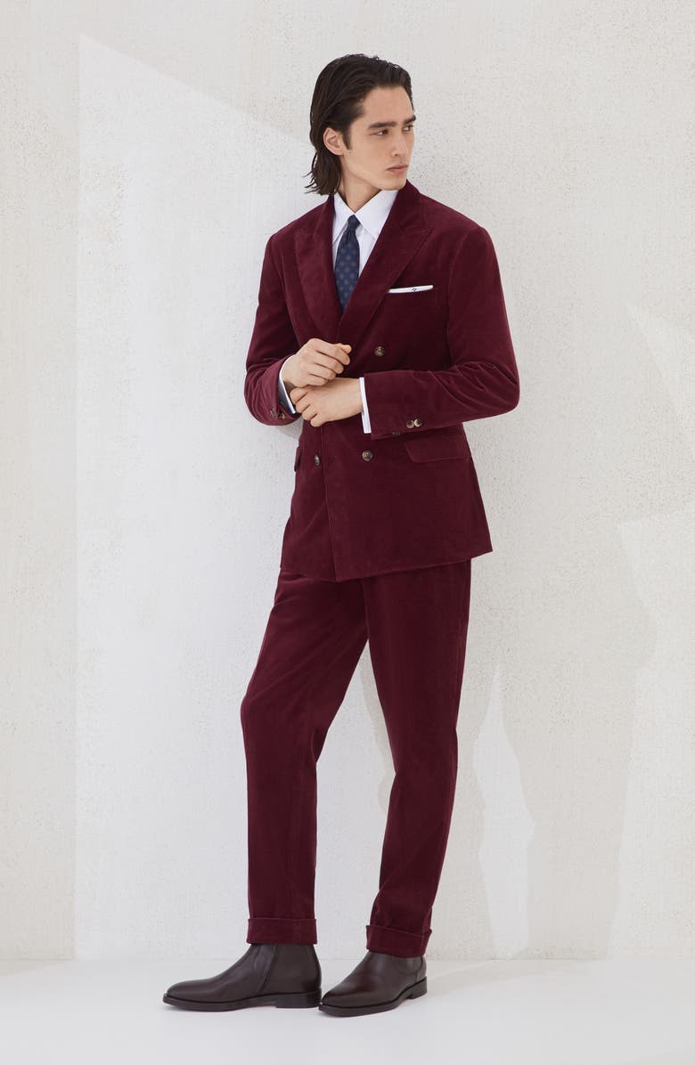 Brunello Cucinelli Uconstructed blazer, Alternate, color, Amaranth