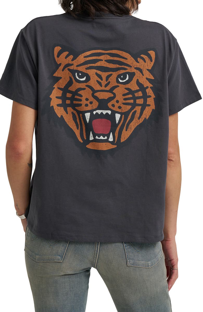 Wrangler Tiger Logo Graphic T-Shirt, Alternate, color, Faded Black