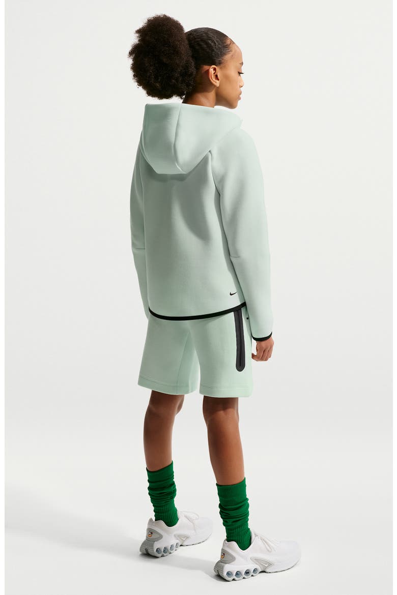 Kids' Sportswear Tech Fleece Hoodie, Alternate, color, BARELY GREEN/ BLACK
