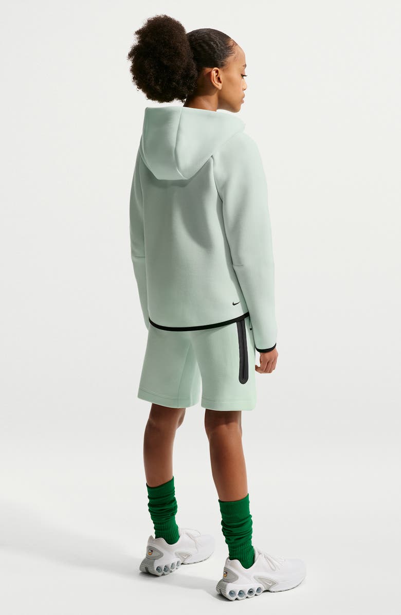 Nike Kids' Sportswear Tech Fleece Hoodie, Alternate, color, Barely Green/ Black