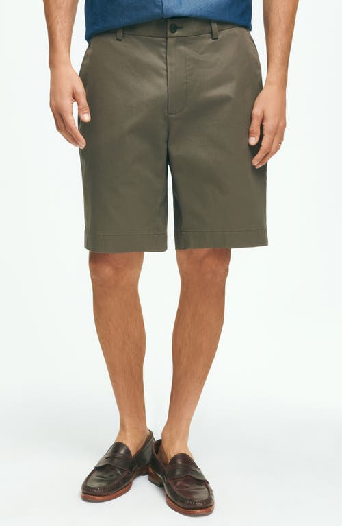 Brooks Brothers Advantage Wrinkle Resistant Stretch Chino Shorts In Magnet