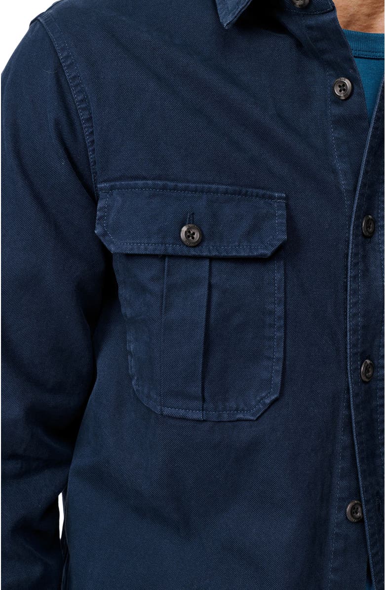 Aubin Dovedale Overshirt, Alternate, color, Navy