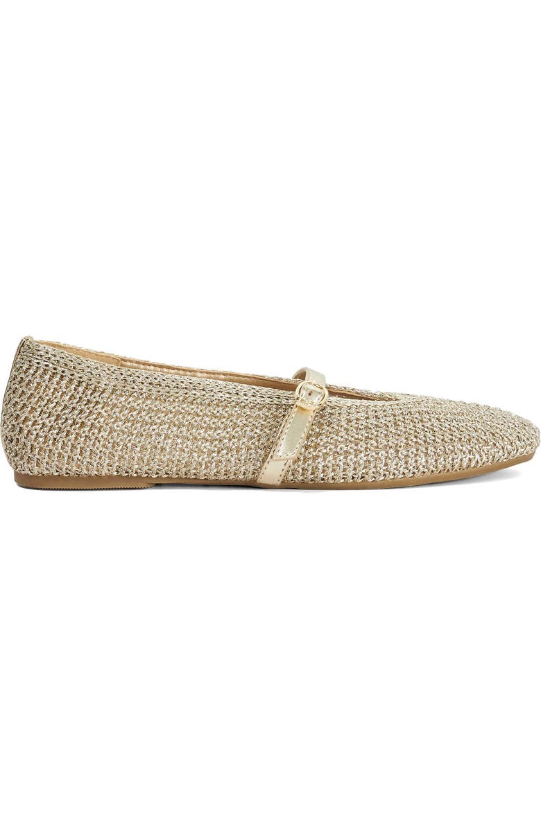 Dune London Halmada Mary Jane Flat, Alternate, color, Gold